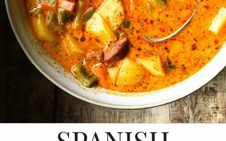 spanish potato soup with chorizo