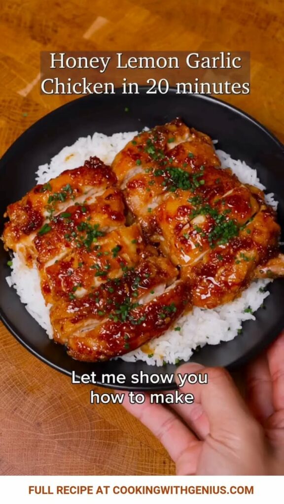 honey garlic lemon chicken recipe