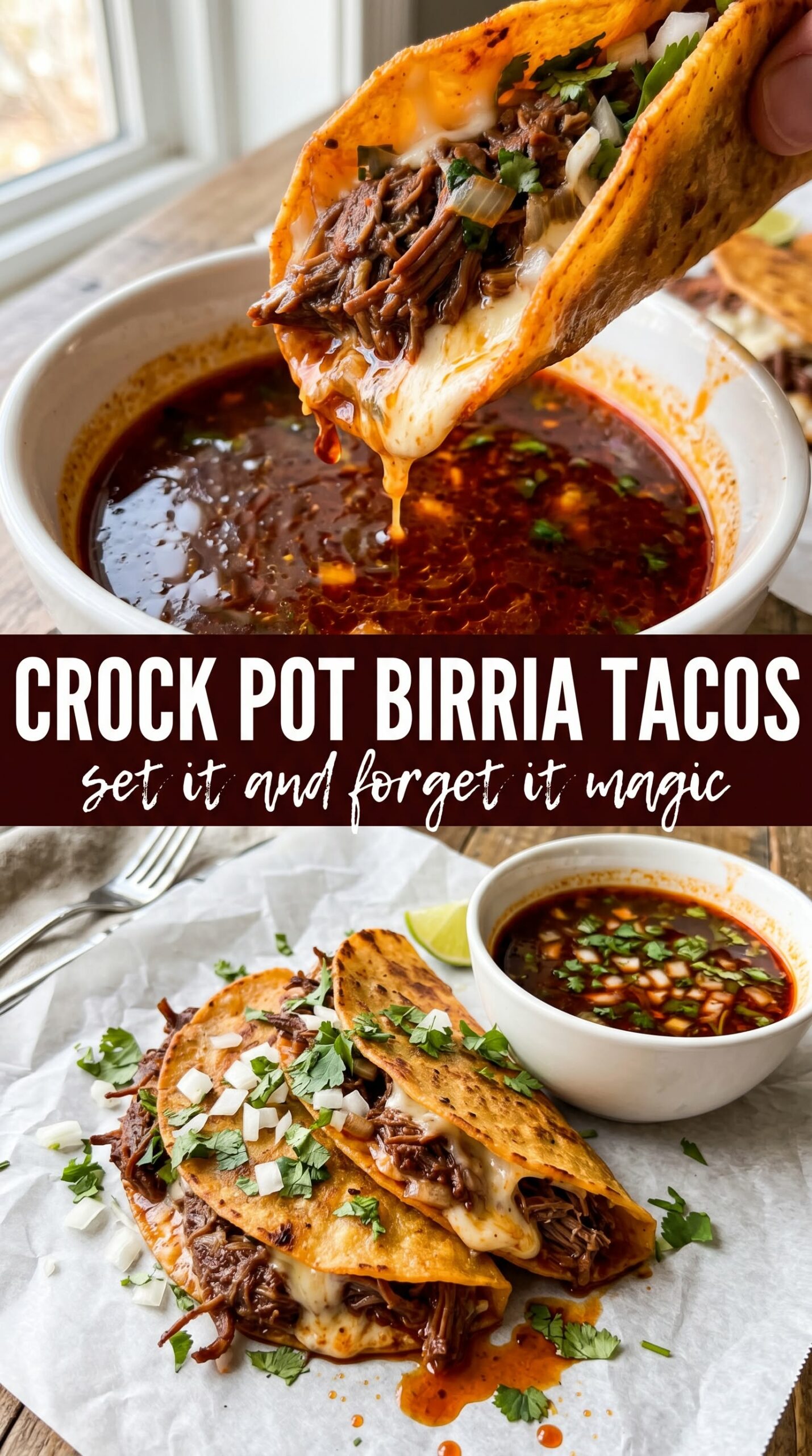 Crockpot Birria Tacos